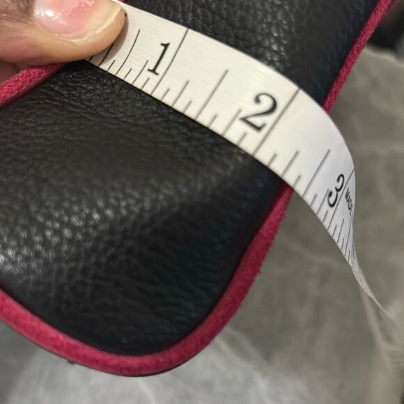 Bvlgari Leather Heart Logo Mini Tote Bag Black Red Gold Preppy Cute Winter Fall - Picture 12 of 12